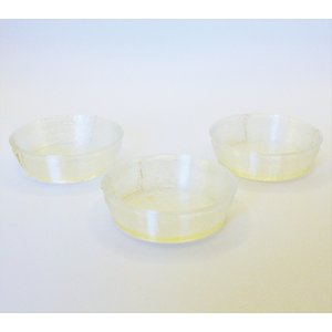 Stroodies Crested Gecko Bowl, 3 count, Clear, 0.5-oz