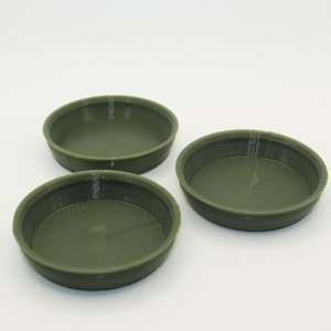 Stroodies Crested Gecko Bowl, 3 count, Olive Drab, 2-oz