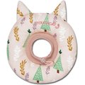 Touchcat Ringlet Licking & Scratching Adjustable Pillow Cat Neck Protector, Pink, Medium