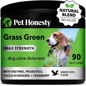 PetHonesty GrassGreen + Max-Strength Duck Flavored Soft Chews Urinary & Lawn Protection Dog Supplement, 90 count