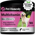 PetHonesty SuperVitamin + Max-Strength Smoked Salmon Flavored Soft Chews All-In-One Dog Vitamin Supplement, 90 count
