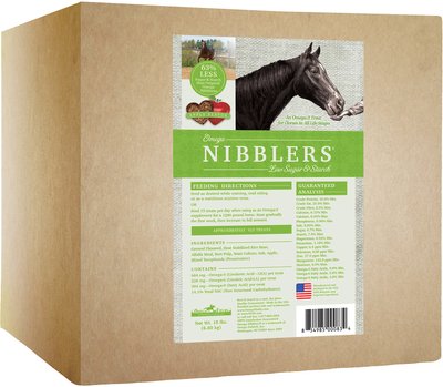 Omega Fields Omega Nibblers Low Sugar & Starch Apple Horse Treats, 15-lb box, slide 1 of 1