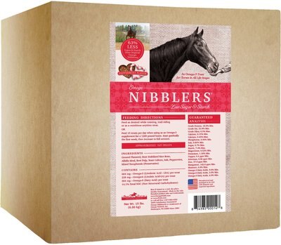 Omega Fields Omega Nibblers Low Sugar & Starch Peppermint Horse Treats, 15-lb box, slide 1 of 1