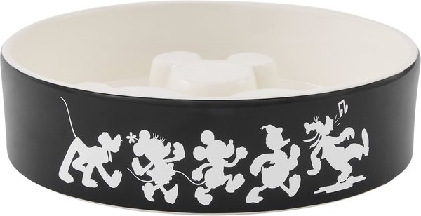 Disney Mickey Mouse Slow Feeder Dog & Cat Bowl, Black, 4 cups slide 1 of 7