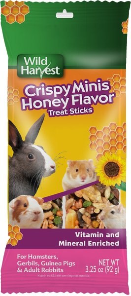 Wild Harvest Crispy Minis Honey Flavor Sticks Small Pet Treats, 4 count slide 1 of 7