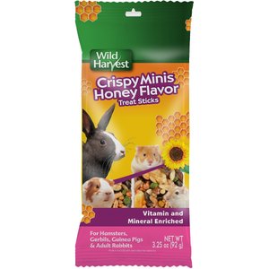 Wild Harvest Crispy Minis Honey Flavor Sticks Small Pet Treats, 4 count