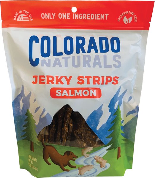 Colorado Naturals Salmon Jerky Dog Treats, 16-oz bag slide 1 of 2