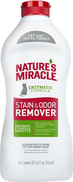 Nature's Miracle Just For Cats Stain & Odor Remover, 32-oz bottle slide 1 of 9