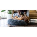 Alpha Paw Cozy Calming Pillow Dog Bed, Grey, Large