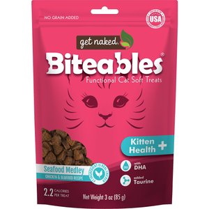 Get Naked Biteables Kitten Health Plus Soft Cat Treats, 3-oz bag