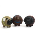HuggleHounds Ruff-Tex Assorted Mutt Balls (Finbar, Wally & Puggie) Dog Toys, Small, 3-pk