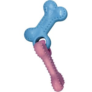 KONG ChewStix Puppy Linked Bones, Pink/Blue, Medium