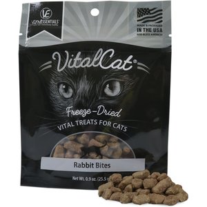 Vital Essentials Rabbit Bites Freeze-Dried Cat Treats, 0.9-oz bag