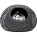 Meowfia Premium Felt Cave Cat Bed, Medium, Dark Grey