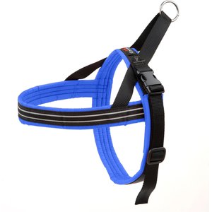 ComfortFlex Fully Padded Non-Chafing Reflective Sport Dog Harness, Blue Jay, Medium