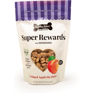 Three Dog Bakery Super Rewards Orchard Apple Pie Dog Treats, 8-oz bag