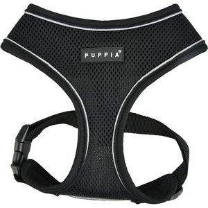 Puppia Soft Pro Dog Harness, Black, Small: 13 to 18-in chest