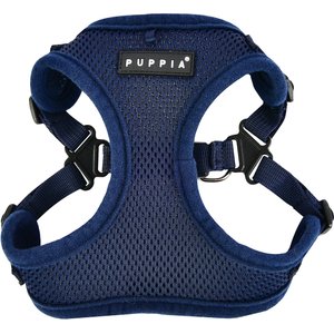 Puppia Soft C Dog Harness, Navy, Medium: 14.2 to 15.4-in chest