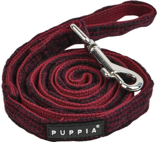 Puppia Gianni Lead Dog Leash, Wine, Medium: 4.5-ft long, 0.6-in wide slide 1 of 2