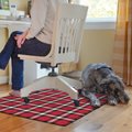Bungalow Flooring Holiday Pet Plaid Desk Chair Mat 