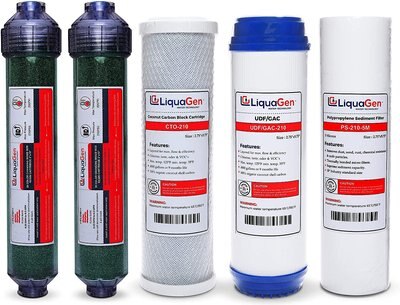 LiquaGen 6 Stage RODI Yearly Replacement Filter Kit, slide 1 of 1