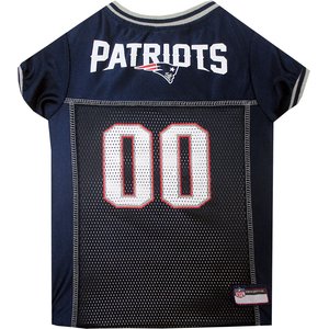 Pets First NFL Dog & Cat Mesh Jersey, New England Patriots, 3X-Large