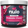 Nulo Probiotic Beef Flavored Soft Chews Digestive Supplement for Dogs, 90 Count
