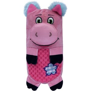 KONG Huggz Farmz Pig Squeaky Plush Dog Toy, Small
