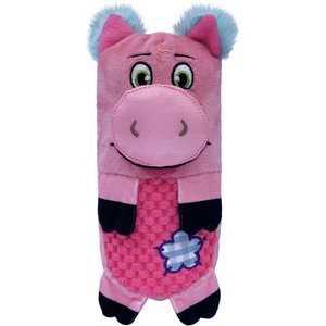 KONG Huggz Farmz Pig Squeaky Plush Dog Toy, Large
