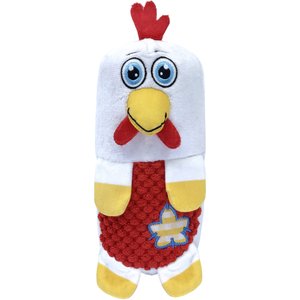 KONG Huggz Farmz Chicken Squeaky Plush Dog Toy, Large
