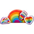 Frisco Pride Rainbow Hide & Seek Puzzle Plush Squeaky Dog Toy