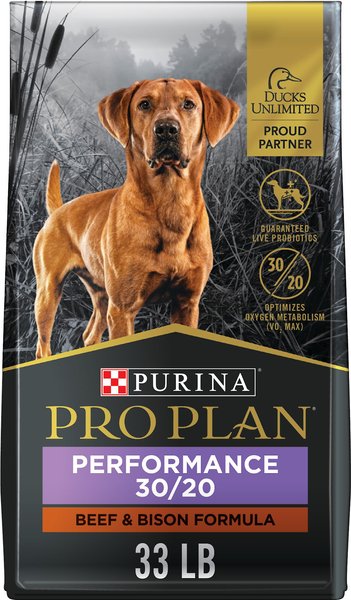 Purina Pro Plan Sport Performance 30/20 Beef & Bison Formula Dry Dog Food, 33-lb bag slide 1 of 9