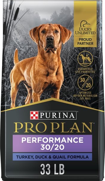 Purina Pro Plan Sport Performance 30/20 Turkey, Duck & Quail Formula Dry Dog Food, 33-lb bag slide 1 of 9