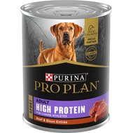 Purina Pro Plan Sport High Protein Beef & Bison Entrée Wet Dog Food, 13-oz can, case of 12