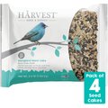 Harvest Seed & Supply Songbird Seed Cake Wild Bird Food, 2.4-lb cake, pack of 4