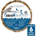 Harvest Seed & Supply Suet Crunch Snack Stack Wild Bird Food, 9-oz cake, pack of 6
