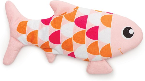 Catit Groovy Fish Plush Cat Toy with Catnip, Pink slide 1 of 6