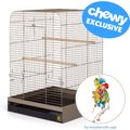 Prevue Pet Products Keet/Tiel Bird Cage with Toy, Putty