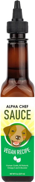 Alpha Chef SAUCE Vegan Recipe Dog & Cat Food Topper, 8-oz bottle slide 1 of 5