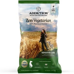 Addiction Zen Vegetarian Sensitive Care Dry Dog Food, 33-lb bag