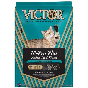 VICTOR Hi-Pro Plus Active Cat & Kitten Ocean Fish Recipe Dry Cat Food, 15-lb bag
