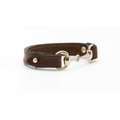 Bluegrass Provisions Co Saddle Bracelet, Brown/Silver, Small
