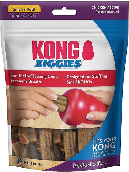 KONG Stuff'N Ziggies Dog Treats, 7-oz bag, Small, bundle of 6 slide 1 of 8