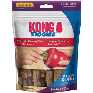 KONG Stuff'N Ziggies Dog Treats, 7-oz bag, Small, bundle of 6