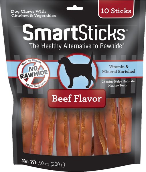 SmartBones SmartSticks Beef Chews Dog Treats, 20 count slide 1 of 4