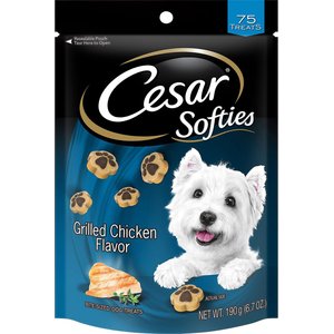 Cesar Softies Grilled Chicken Flavor Dog Treats, 6.7-oz bag, bundle of 2