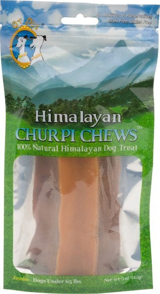 QT Dog Churpi Chews Natural Himalayan Yak Milk Dog Treats, Jumbo, 2 count slide 1 of 5