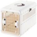 Richell Foldable Dog & Cat Carrier, White & Beige, Small