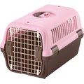 Richell Traveler Dog & Cat Carrier, Soft Pink & Brown, Medium