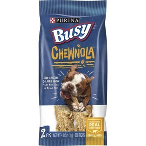 Busy Bone Chewnola Triple Reward Small/Medium Dog Treats, 6 count